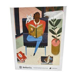 Jigsaw Puzzle 1000 pc BetterCo. Frenchies Reading Frenchies Puzzle Dog Books